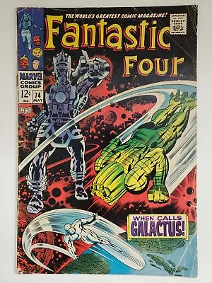 Buy Fantastic Four #74 - Jack Kirby Silver Surfer Cover - When Calls Galactus • 31.61£