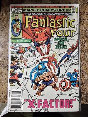 Buy Fantastic Four #250 (1983) Newsstand Bronze Age X-Men Appearance VF-NM  • 6.32£