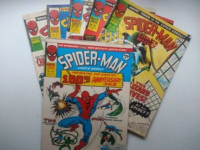 Buy Spiderman Weekly Marvel UK  92 93 94 97 99 100 • 10£
