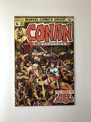 Buy Conan The Barbarian #24 March 1973 1st Appearance Of Red Sonja - BagAnd Card • 74.99£
