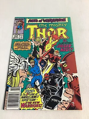 Buy Mighty  THOR # 412 Newsstand * First Appearance NEW WARRIORS 1989 • 12.61£