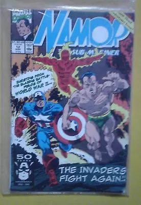 Buy Namor The Sub Mariner # 12  Marvel Comics 1991 (captain America Human Torch) • 4£