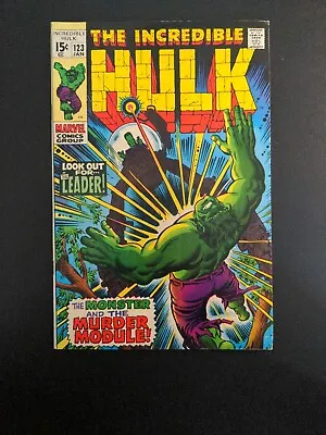 Buy Incredible Hulk #123 - VF+ Off White Pages - Leader Appearance - Marvel 1970 • 83.01£