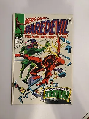 Buy Daredevil #42 (1968) 1st Appearance And Origin Of Jester Silver Age Marvel  • 11.92£