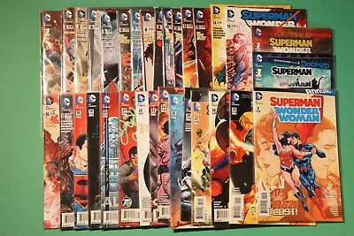 Buy DC SUPERMAN WONDER WOMAN #1-29, Annual #1-2, Future's End #1 COMPLETE New 52 • 47.47£