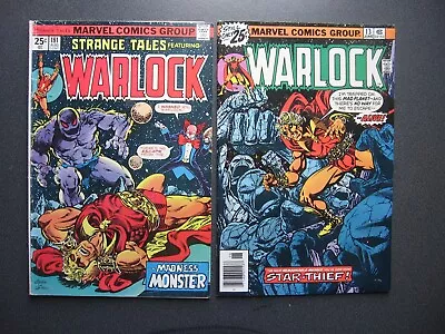 Buy WARLOCK Lot Of 2 Comics 13 Strange Tales 181 Marvel 1975 1976 Mid-Grade • 15.99£