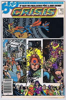 Buy Crisis On Infinite Earths #11 GD Canadian Variant Signed W/COA Marv Wolfman 1986 • 39.54£
