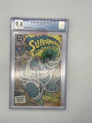 Buy Superman: The Man Of Steel # 18- CGC Graded 9.4 - 1st App Of Doomsday • 69.31£