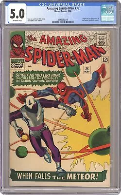 Buy Amazing Spider-Man #36 CGC 5.0 1966 4282212019 • 114.64£