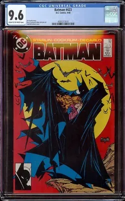 Buy Batman # 423 CGC 9.6 Cream To Off-White (DC, 1988) Classic Todd McFarlane Cover • 475.71£
