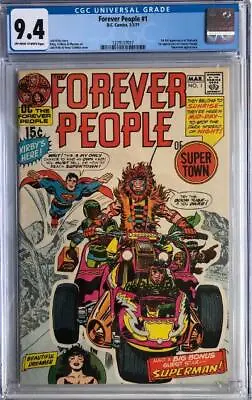 Buy DC FOREVER PEOPLE #1 CGC 9.4 (1971) 1st Full Appearance Darkseid Feat. Superman • 795£