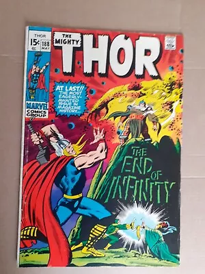 Buy The Mighty Thor No 188. Origin Of Infinity.  Odin, Loki App. 1971 Marvel Comic  • 18.99£