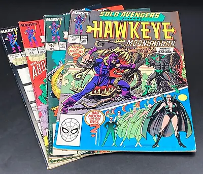 Buy Hawkeye Solo Avengers Lot Bundle No # 6 12 17 20  Marvel 4 Comics 1988-1989 • 9.99£
