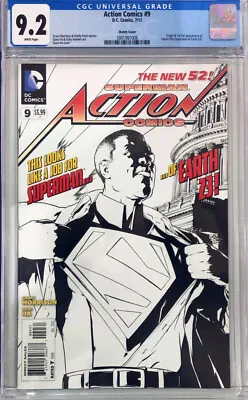 Buy Action Comics #9 - Sketch Cover - 1st App Calvin Ellis (black Superman) - Cgc... • 300£