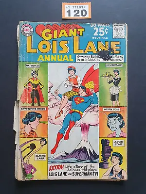 Buy LOIS LANE GIANT ANNUAL # 2 DC COMICS SUMMER 1963 80 Pgs READABLE COPY • 15.99£