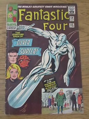 Buy FANTASTIC FOUR 50 SILVER SURFER SILVER AGE  Marvel Comic • 350£