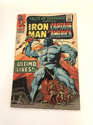 Buy Tales Of Suspense Iron Man VS Captain America Comic #77 1966 Peggy Carter 1st • 35.58£