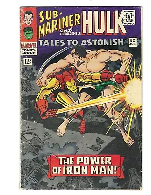 Buy Tales To Astonish #82 1966 VG-   Incredible Hulk! Sub Mariner! Iron Man! Combine • 11.87£