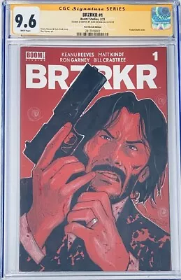 Buy Boom BRZRKR #1 Keanu Reeves John Wick Original Sketch & Signed Kotkin CGC 9.6 SS • 474.36£