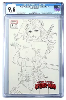 Buy Peter Parker: The Spectacular Spider-Man #1 Artgerm CGC NM+ 9.6 WP 4397461003 • 41.58£