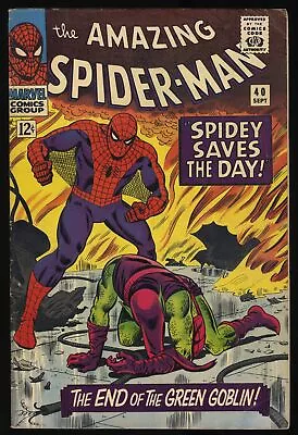 Buy Amazing Spider-Man #40 VG/FN 5.0 Classic Romita Green Goblin Cover! Marvel 1966 • 121.75£