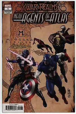 Buy War Of The Realms New Agents Atlas #1, NM, Variant B Cover, Marvel 2019 • 14.95£