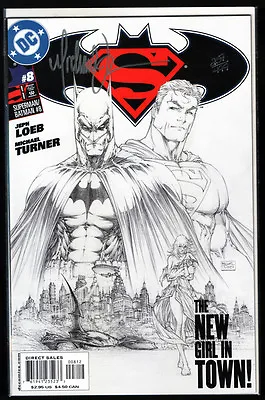 Buy SUPERMAN / BATMAN #8 VARIANT SKETCH CVR SIGNED MICHAEL TURNER DF + COA NM + Aspen • 119.62£