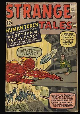 Buy Strange Tales #105 FN- 5.5 Human Torch The Wizard Appearance! Marvel 1963 • 69.56£