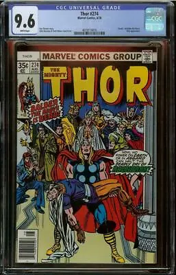 Buy Thor #274 CGC 9.6 1st Appearance Hoder, Sleipnir & Njord Death Of Balder • 79.91£