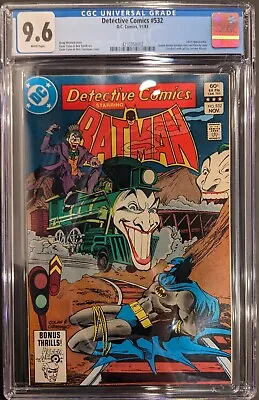 Buy 1983 Detective Comics 532 Joker Skinny Chin CGC 9.6 NM+ *White Pages* Batman! • 135.92£