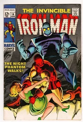 Buy Invincible Iron Man #14 1969 Marvel Comic Book 1st Appearance Of Night Phantom • 22.89£