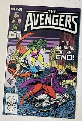 Buy Marvel The Avengers #296 Vfn   White Pages 10/88 Direct Edition King & Nebula • 66£