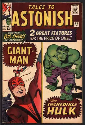 Buy Tales To Astonish #60 5.5 // Giant-man + Hulk Double Features Begin • 105.15£