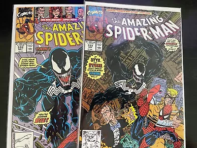 Buy Amazing Spider-Man 332/333 * NM * ICONIC ERIK LARSEN COVERS! * Venom! • 39.97£