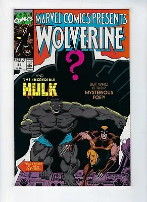 Buy MARVEL COMICS PRESENTS # 58 (WOLVERINE & The HULK, Werewolf By Night 1990) NM- • 4.95£
