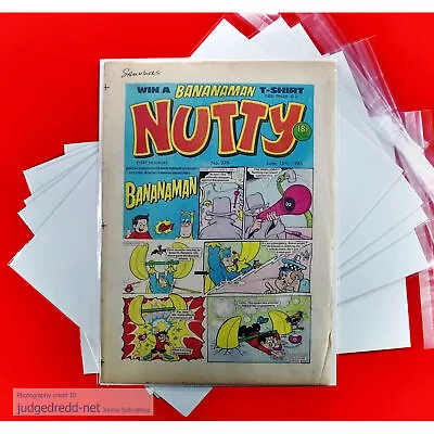 Buy Nutty Comic Bags ONLY Size7 Fits A4 [more Sizes In Stock] Acid-Free X 10 • 15.99£