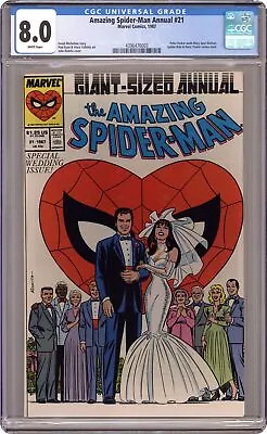 Buy Amazing Spider-Man Annual #21A Direct CGC 8.0 1987 4396476003 • 37.58£
