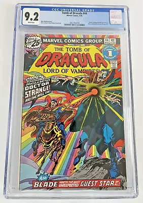 Buy Tomb Of Dracula #44, CGC 9.2, 1976, Marvel ~1st Meeting Doctor Strange & Dracula • 79.16£