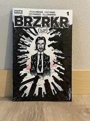 Buy BRZRKR Blank Variant Sketch Cover With Original John Wick Sketch • 79.44£