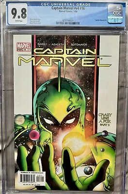 Buy Captain Marvel #16 CGC 9.8 - 1st Phyla-Vell Appearance - 2004 • 86.83£