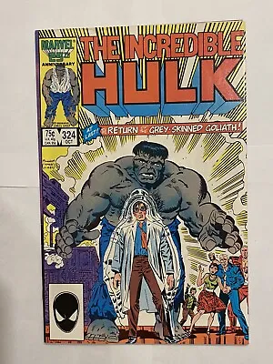 Buy INCREDIBLE HULK #324 Return Of The Grey Hulk, Marvel Comics 1986 • 19.78£
