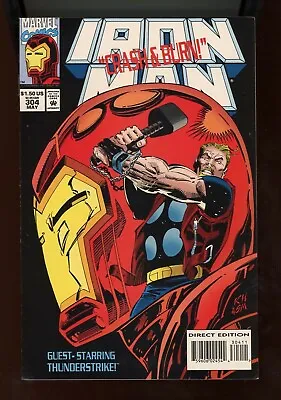 Buy 1994 Marvel,   Iron Man  # 304, Key, 1st Hulk-Buster Armor, Inserts, NM, BX100 • 28.41£