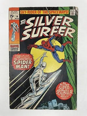 Buy Silver Surfer #14 1970 Silver Surfer Vs. Spider-Man Stan Lee John Buscema Marvel • 43.42£