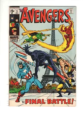 Buy THE AVENGERS #71 VF, 1st Invaders, Black Night, Sal Buscema Cover & Art, Marvel • 98.54£