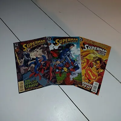 Buy Superman In Action Comics No’s 707 - 709 Great Bundle Deal 1995 DC  • 6£