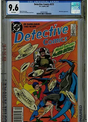 Buy Detective Comics Batman #573 Cgc 9.6 Near Mint + White Pages 1987 • 94.83£
