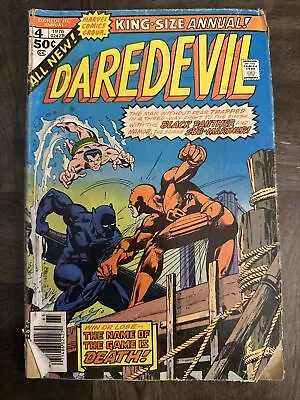 Buy DAREDEVIL Annual #4 Marvel 1976 Black Panther And Sub-Mariner Appearances. • 5.60£