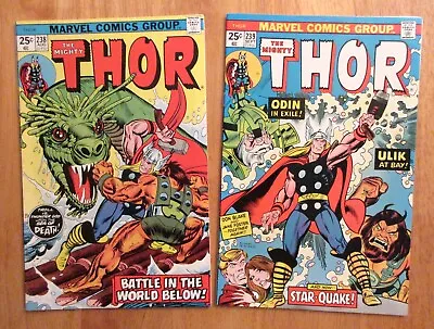Buy Lot Of *2* High-Grade MIGHTY THOR! #238, 239 *Super Bright, Colorful & Glossy!* • 43.57£