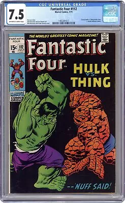 Buy Fantastic Four #112 CGC 7.5 1971 1482281011 • 415.75£