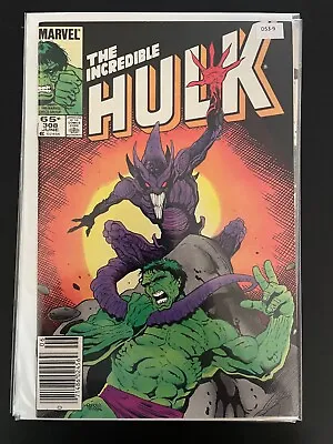 Buy The Incredible Hulk 308 Newsstand Higher Grade 8.5 Marvel Comic Book D53-9 • 7.88£